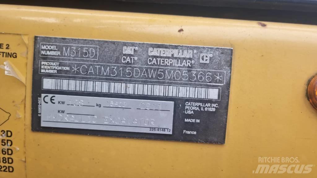 CAT M 315 D Колесни екскаватори