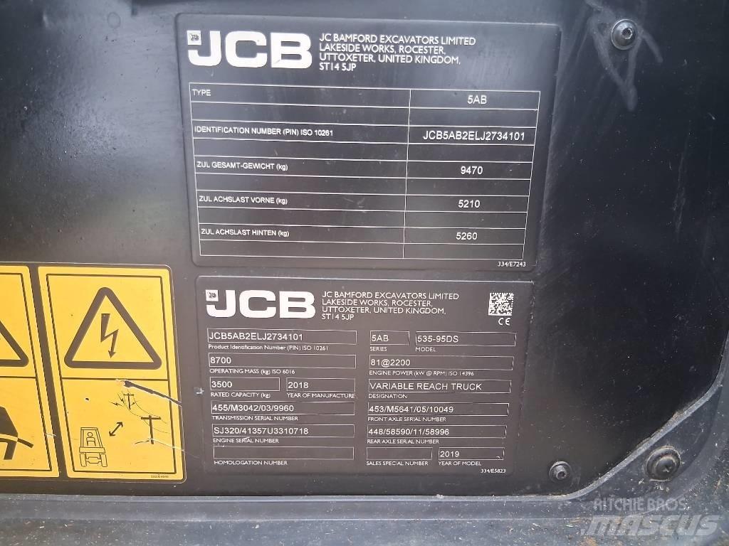 JCB 535-95 Телескопични челни товарачи
