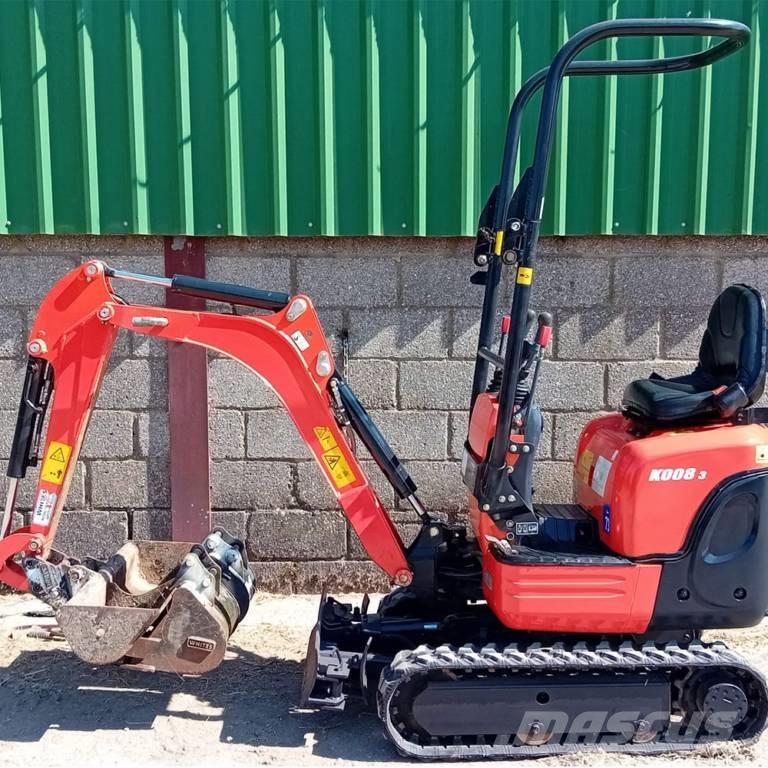 Kubota K 008-3 Мини екскаватори < 7 т