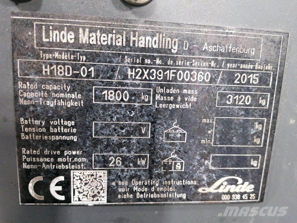 Linde H18D-01 Камиони с АГУ
