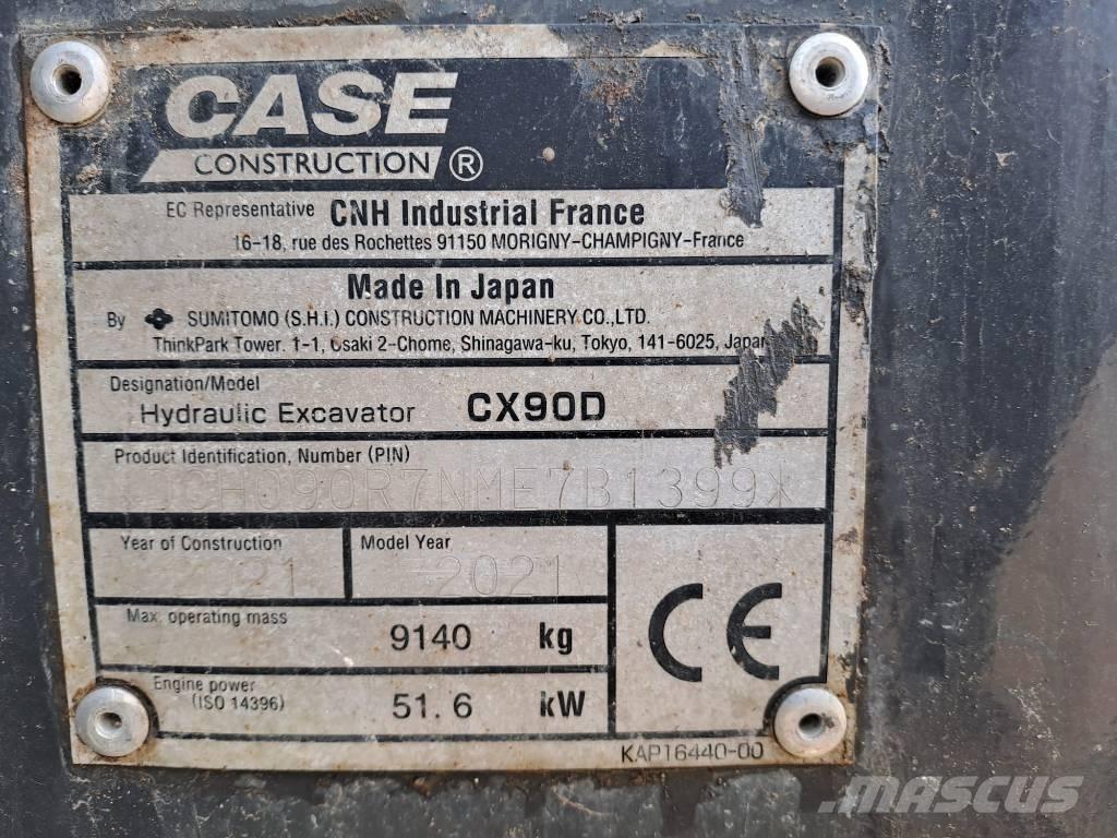 CASE CX 90 D Средни екскаватори 7т - 12т