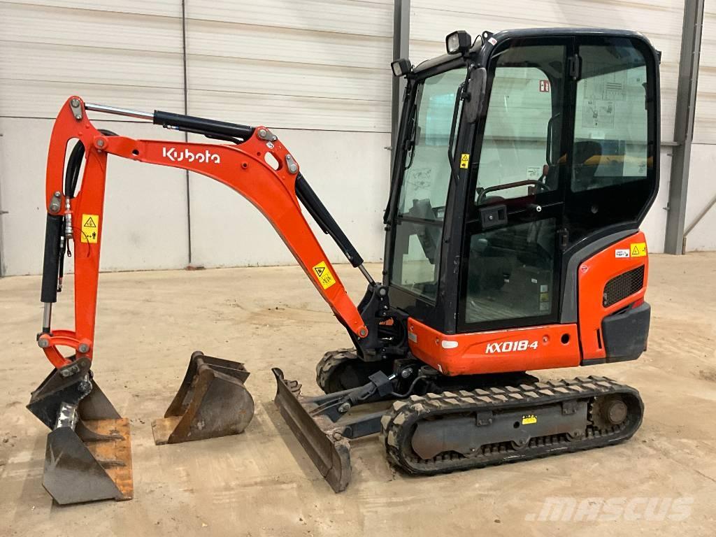 Kubota KX 018-4 Мини екскаватори < 7 т