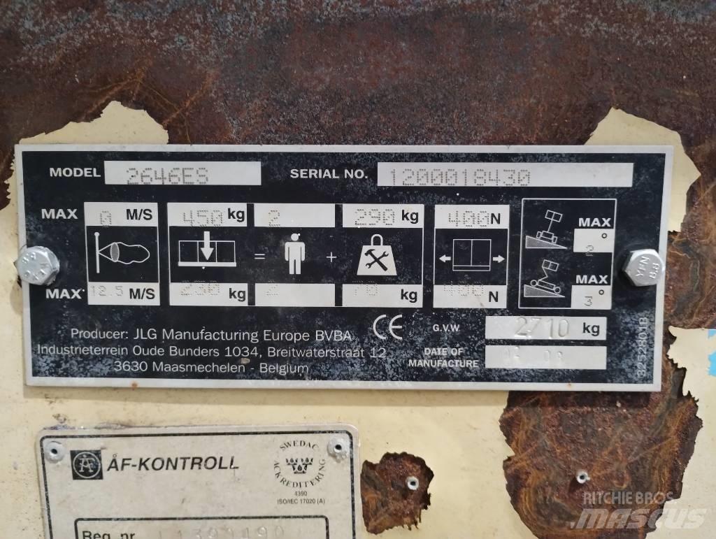 JLG 2646 ES Ножични работни платформи