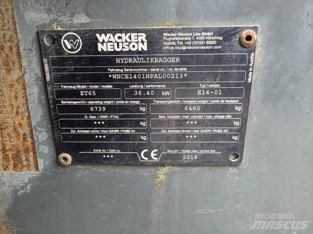 Wacker Neuson ET65 Верижен екскаватор