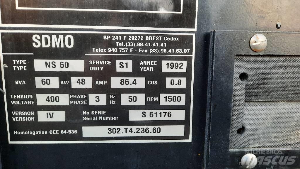 Sdmo NS 60 Дизелови генератори
