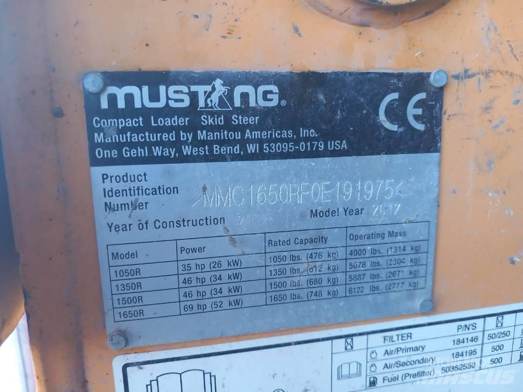 Mustang 1650 R Мини товарачи

