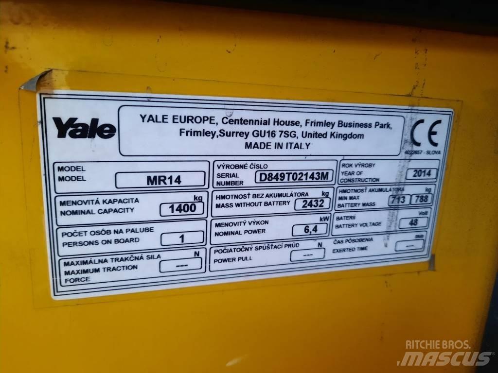 Yale MR14 Ретрак/ Високоповдигач с изместване на вилката напред
