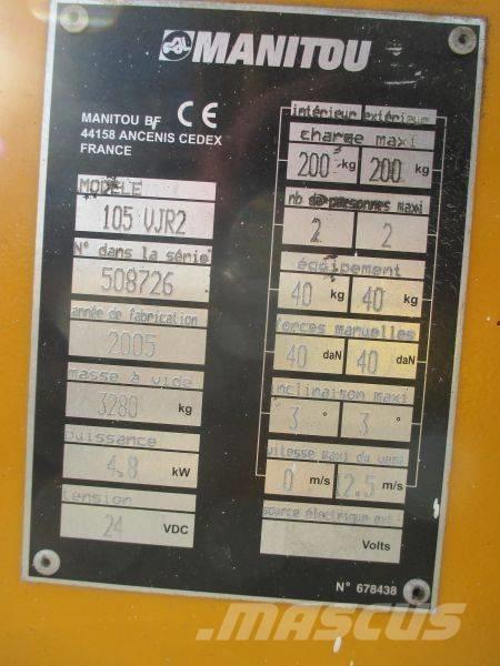 Manitou 105 VJR 2 Вертикални мачтови повдигачи
