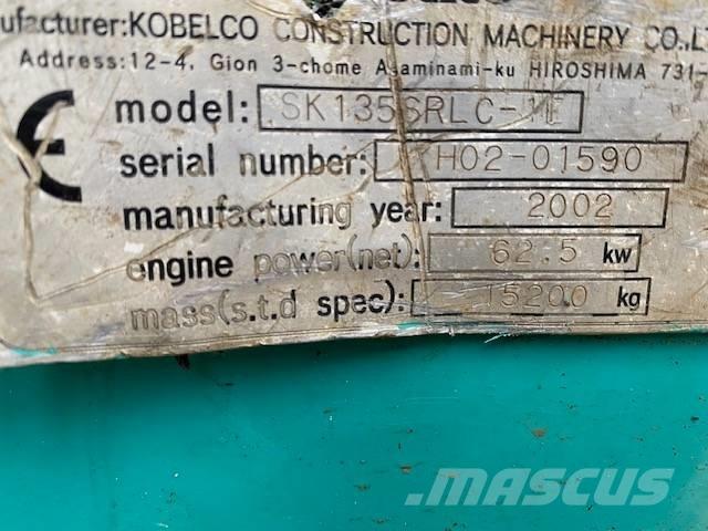 Kobelco SK 135 SR LC Верижен екскаватор