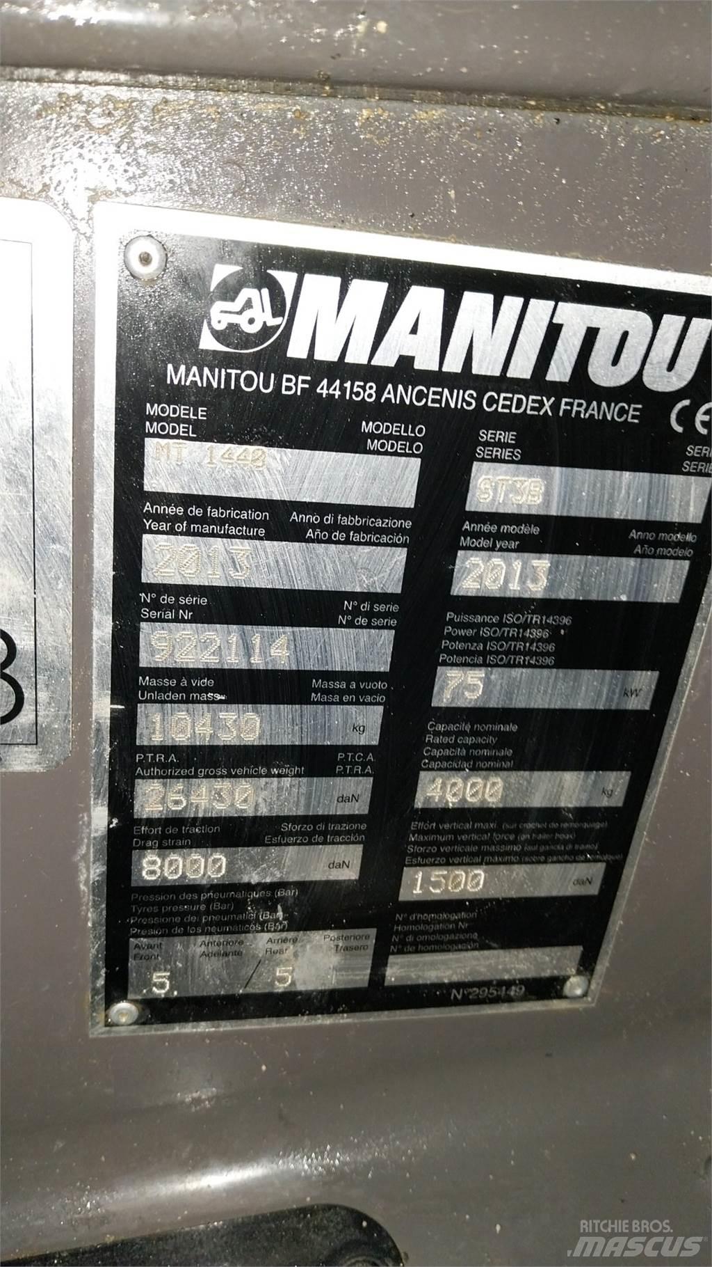 Manitou MT1440 Телескопични товарачи