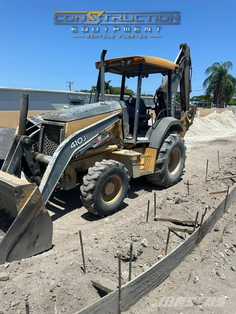 DEERE 410J Товарач със заден ексватор