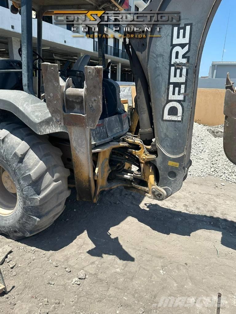 DEERE 410J Товарач със заден ексватор
