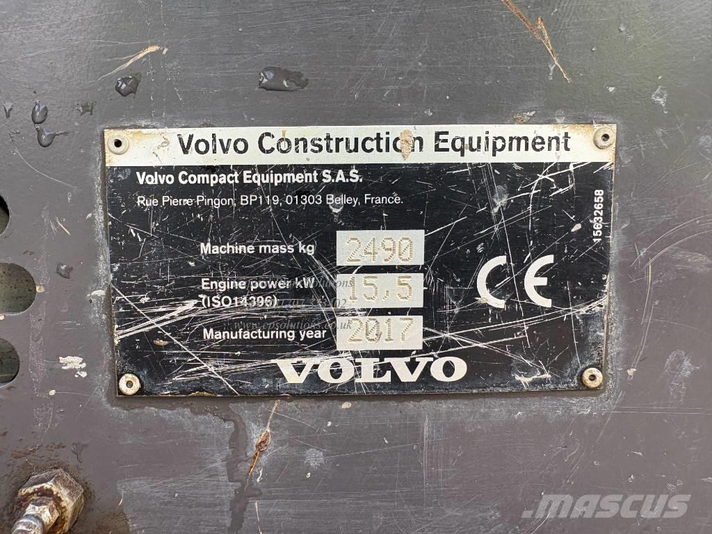 Volvo ECR 25 D Мини екскаватори < 7 т