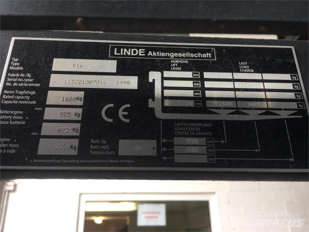 Linde R16 Вилични кари-повдигачи - други