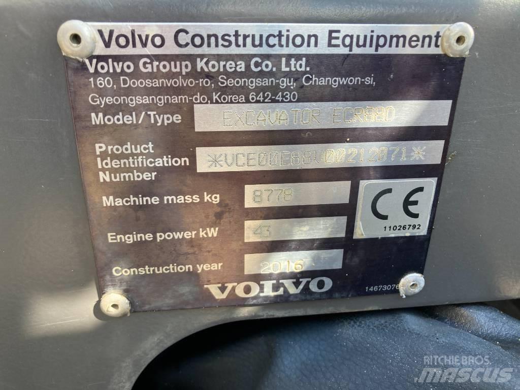 Volvo ECR 88 D Средни екскаватори 7т - 12т