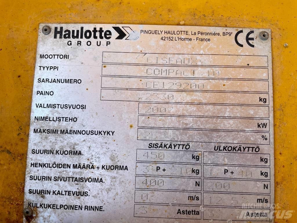 Haulotte Compact 10 Ножични работни платформи
