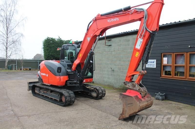 Kubota KX 080-4 Средни екскаватори 7т - 12т