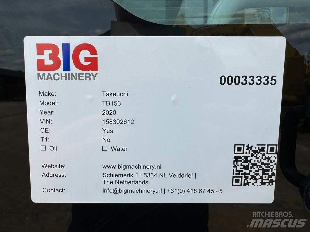 Takeuchi TB153FR Мини екскаватори < 7 т