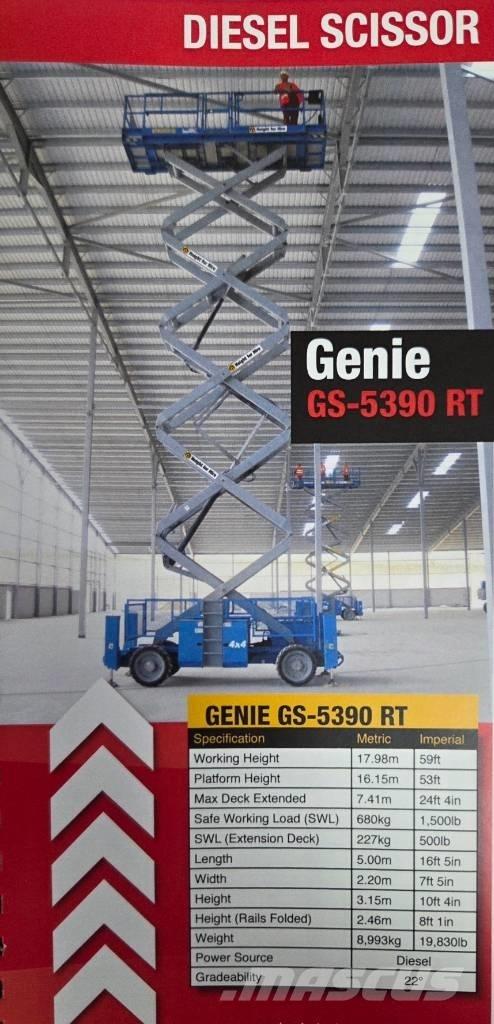 Genie GS 5390 RT Ножични работни платформи