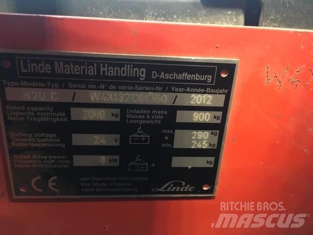 Linde N20C/132 Машини за комисиониране нископовдигачи