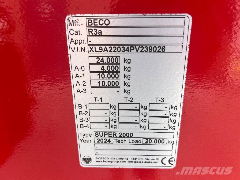 Beco Super 2000 Ремаркета самосвални