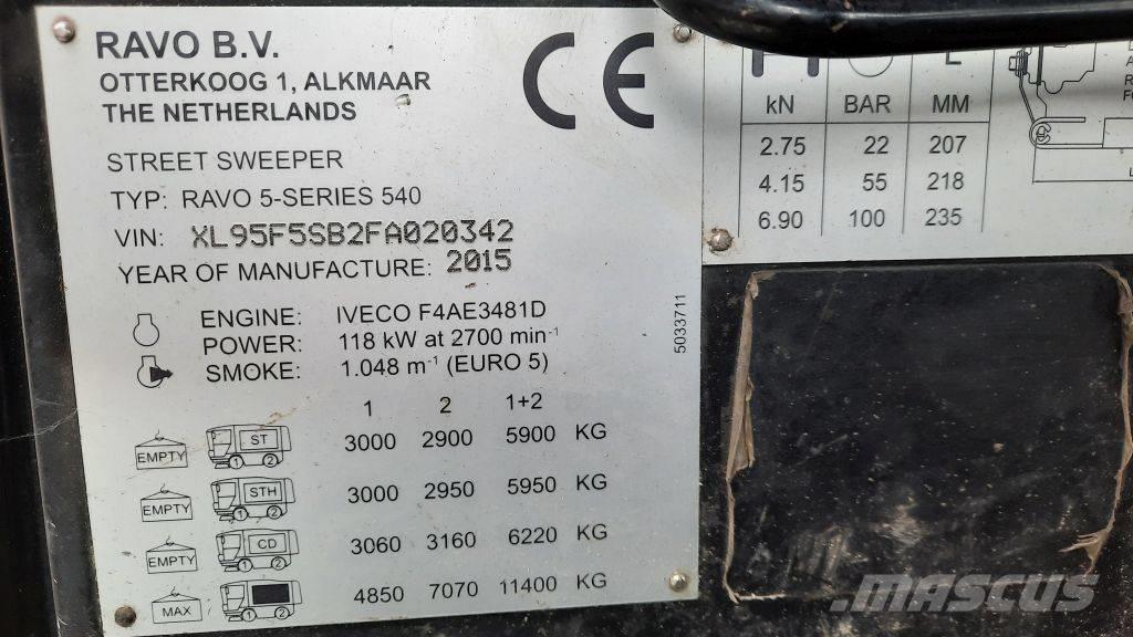 Ravo 540ST Автоматични метачки с четки