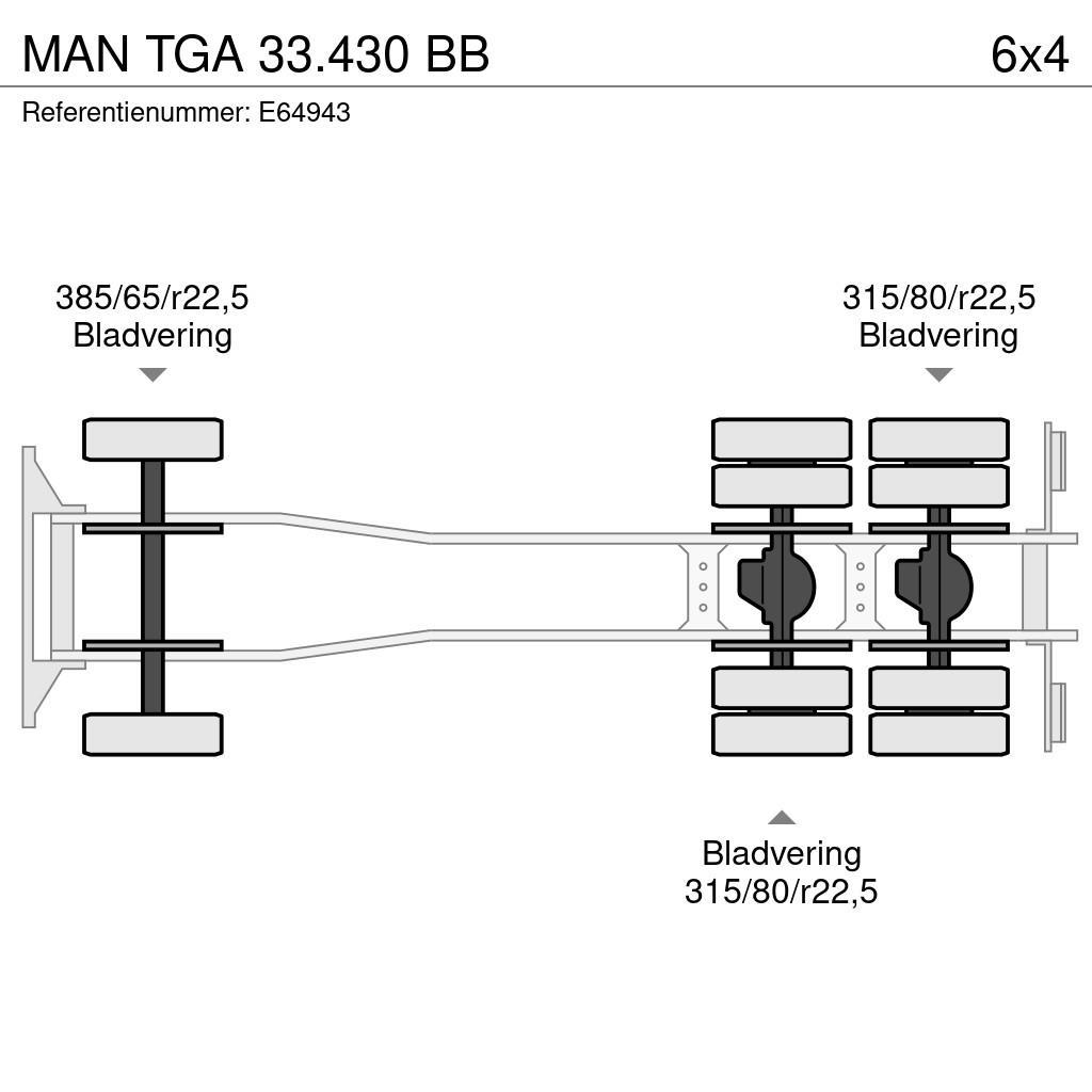 MAN TGA 33.430 BB Камиони с кран с кука