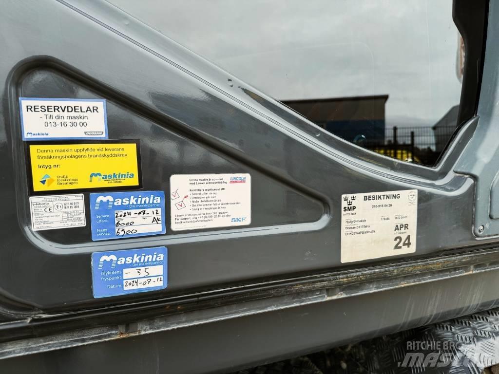 Doosan DX170W-5 Колесни екскаватори