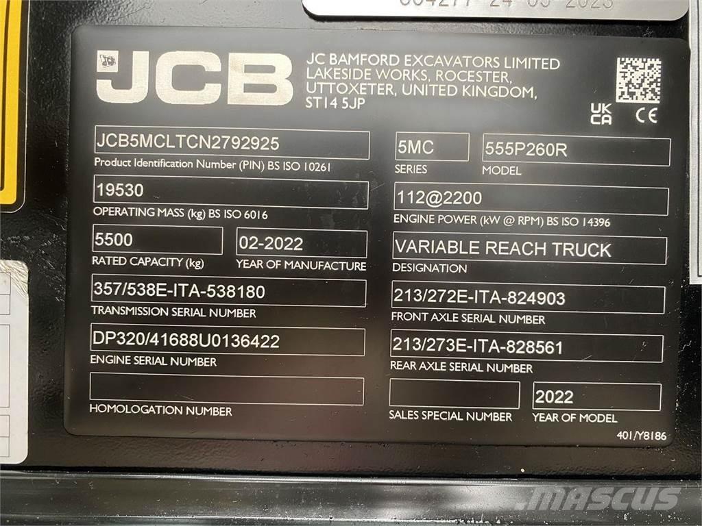 JCB 555-260R Телескопични товарачи