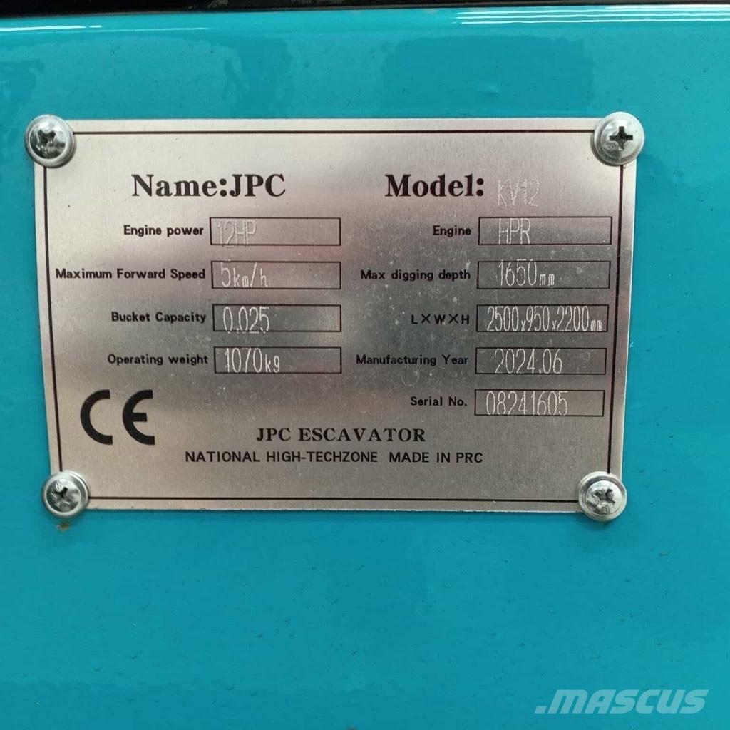 JPC KV 12 Мини екскаватори < 7 т