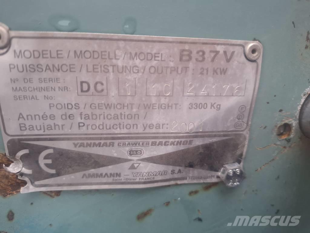 Yanmar B 37 V Мини екскаватори < 7 т