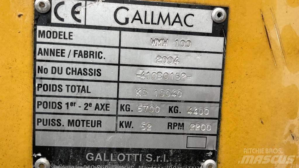 Gallmac WMW 100 Колесни екскаватори