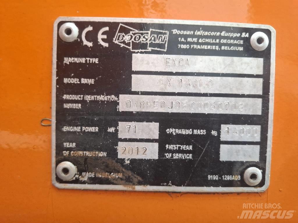 Doosan DX 140 LC Верижен екскаватор
