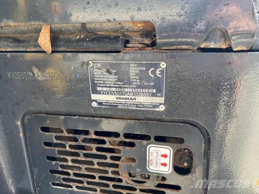 Yanmar Vio 17 Мини екскаватори < 7 т