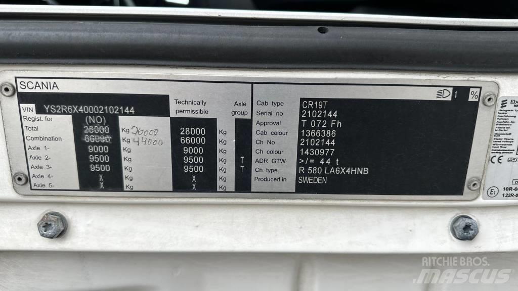Scania R 580 Влекачи