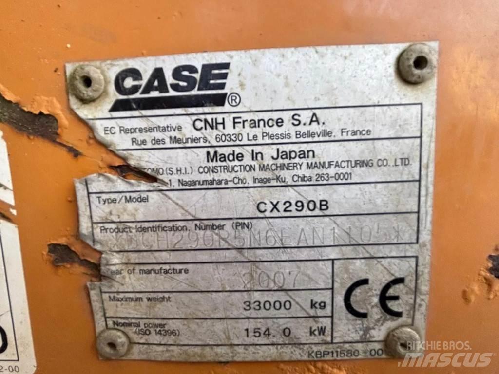 CASE CX290B Верижен екскаватор