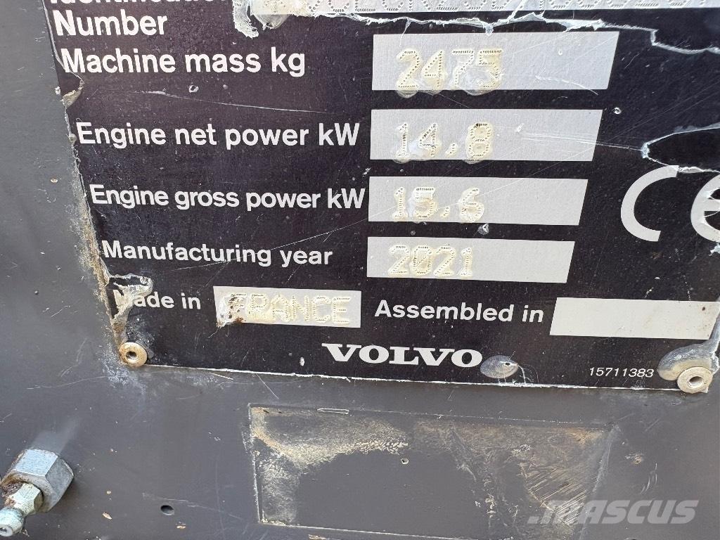 Volvo ECR 25 D Мини екскаватори < 7 т