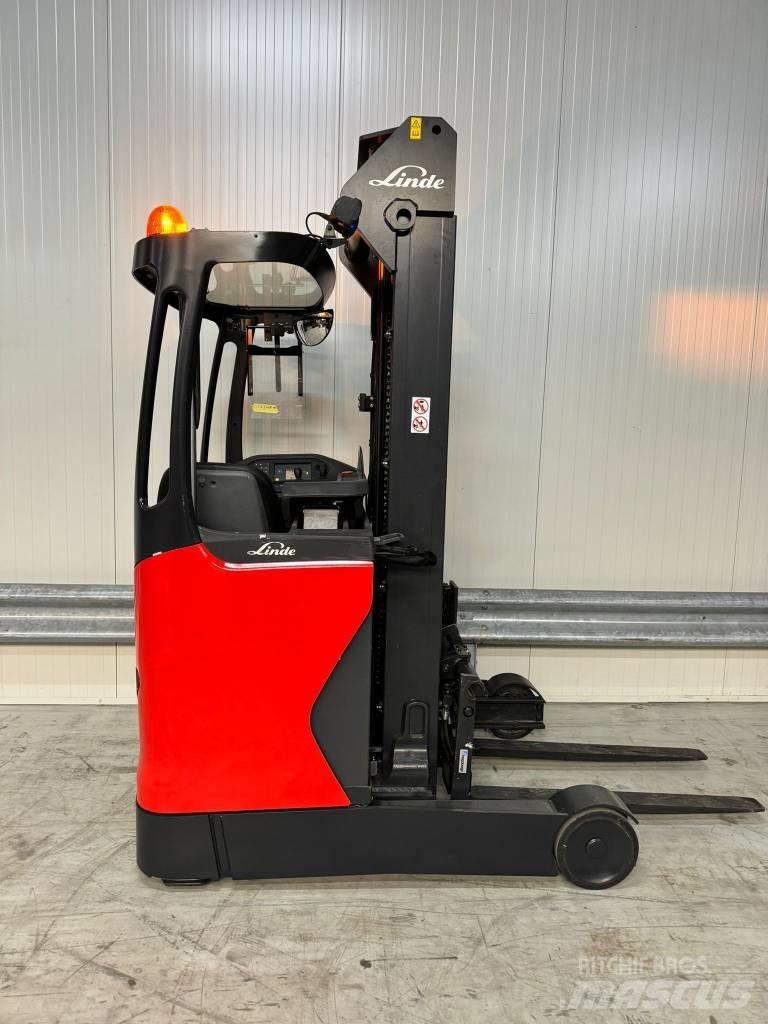 Linde R 14 Ретрак/ Високоповдигач с изместване на вилката напред