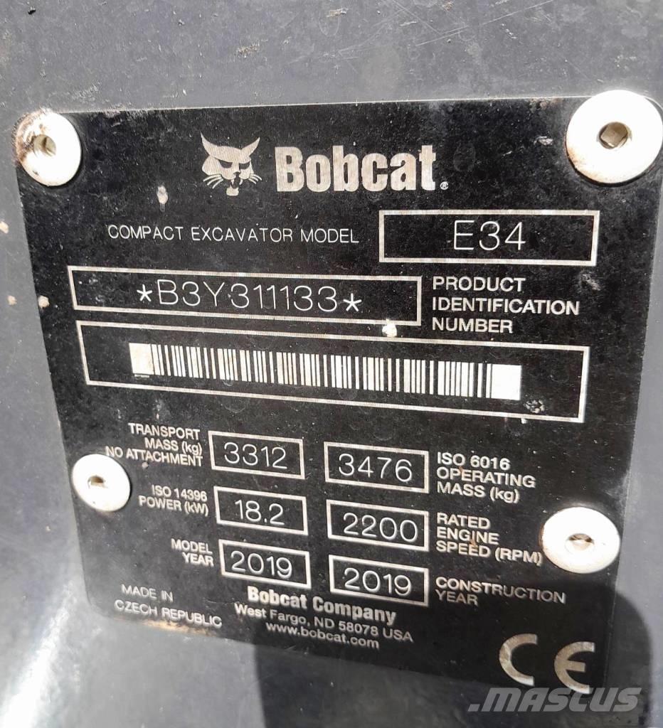 Bobcat E34 Мини екскаватори < 7 т