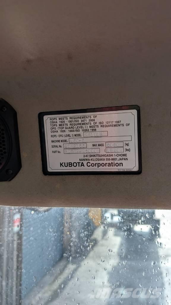 Kubota U 50-5 Багери за разрушаване
