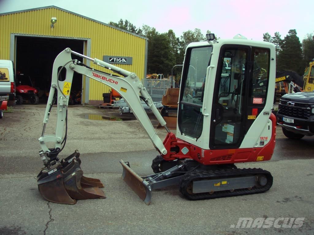 Takeuchi TB 216 Мини екскаватори < 7 т