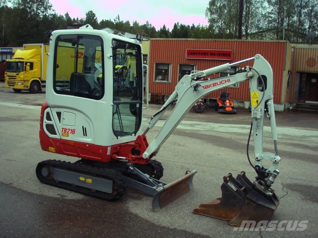 Takeuchi TB 216 Мини екскаватори < 7 т
