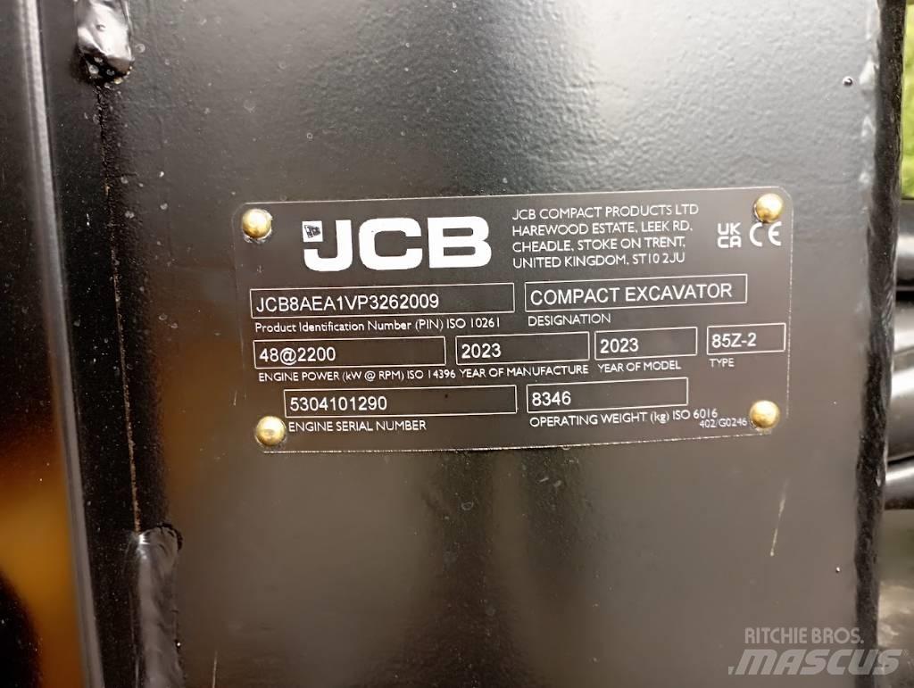 JCB 85Z Средни екскаватори 7т - 12т