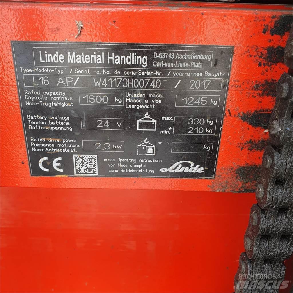 Linde L16AP Колички високоповдигачи с теглич