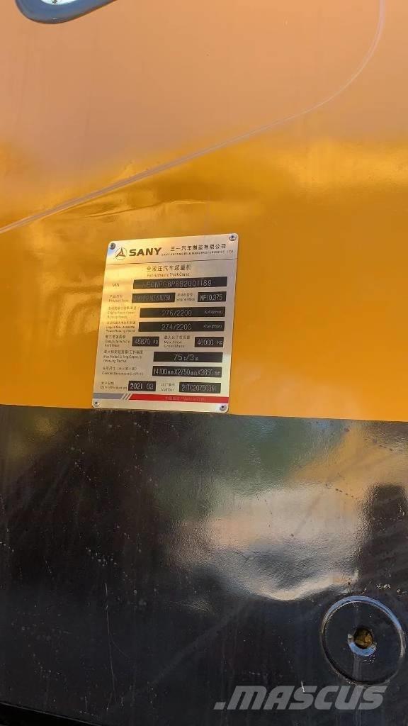 Sany 750s Всъдеходни кранове