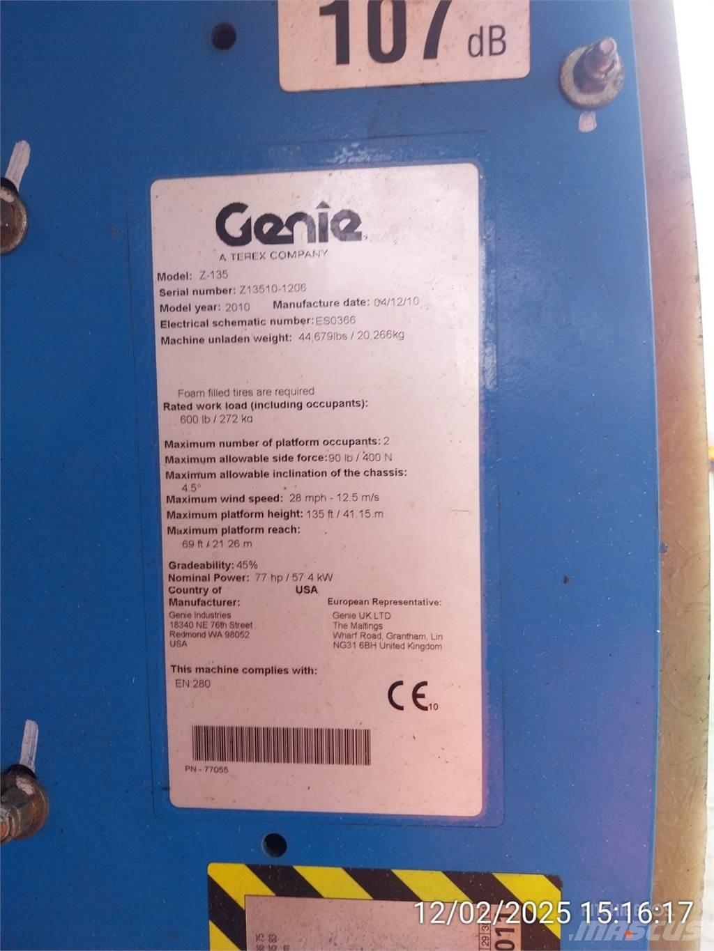 Genie Z135/70 Съчленени стрелови подемници