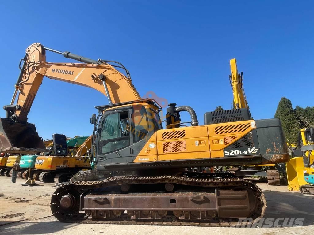 Hyundai Robex 520 VS Верижен екскаватор