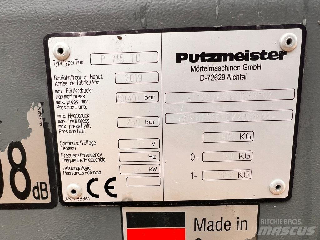 Putzmeister P 715 TD Бетонопомпи

