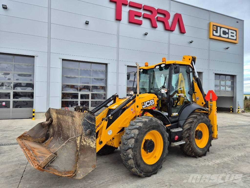 JCB 4CX Товарач със заден ексватор