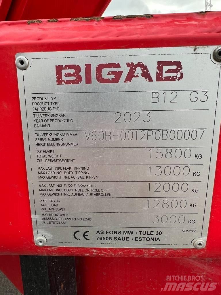 Bigab B 12 Ремаркета за бали